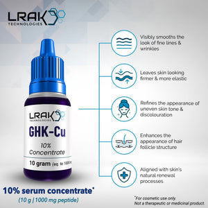 GHK-Cu - 10 g (10% Concentrate, 100,000 ppm) Lrak Technologies GHK-Cu - 10 g (10% Concentrate, 100,000 ppm) Lrak Technologies
