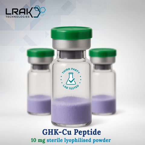 GHK-Cu - Copper Peptide 10 mg (Lyophilised, >99% Purity)