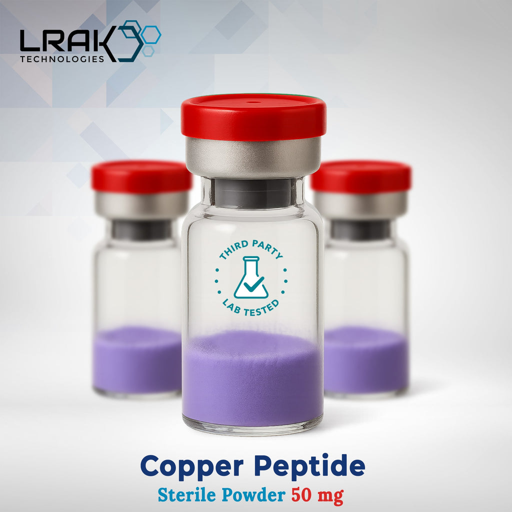 GHK-Cu - Copper Peptide 50 mg (Lyophilised, >99% Purity) Lrak Technologies GHK-Cu - Copper Peptide 50 mg (Lyophilised, >99% Purity) Lrak Technologies