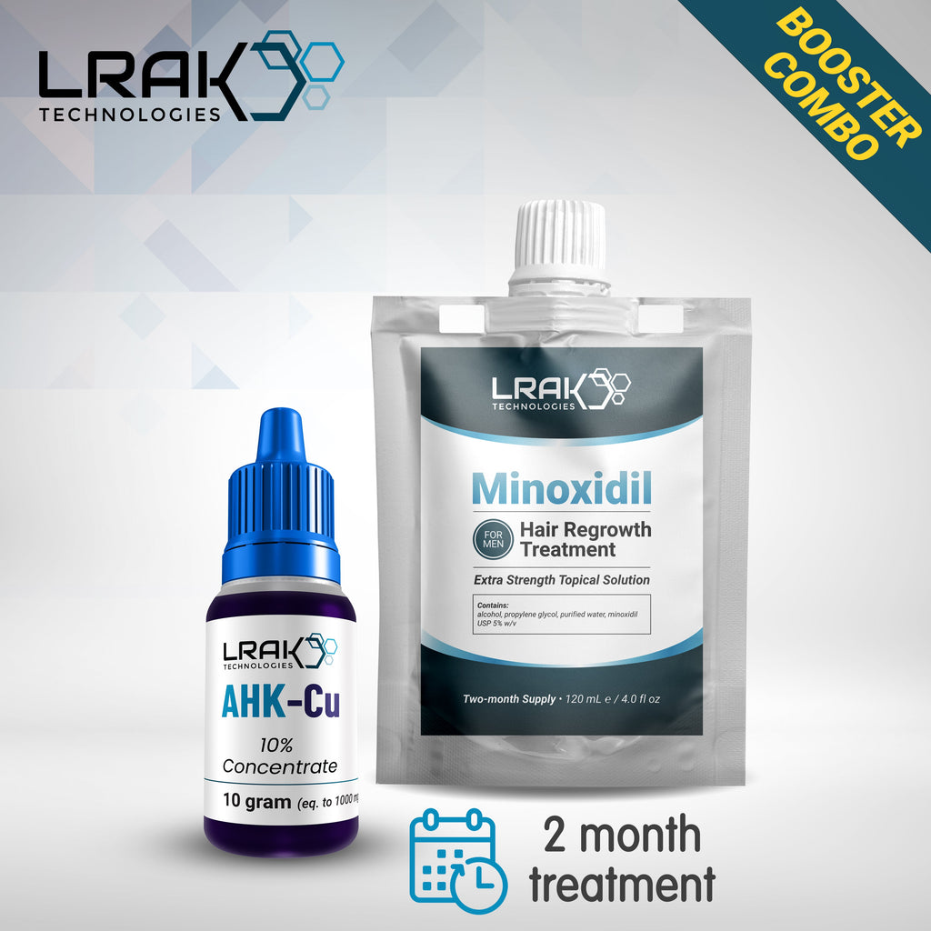 AHK-Cu Peptide Booster for 5% Minoxidil | Customize Your 5% Minoxidil Lrak Technologies AHK-Cu Peptide Booster for 5% Minoxidil | Customize Your 5% Minoxidil Lrak Technologies