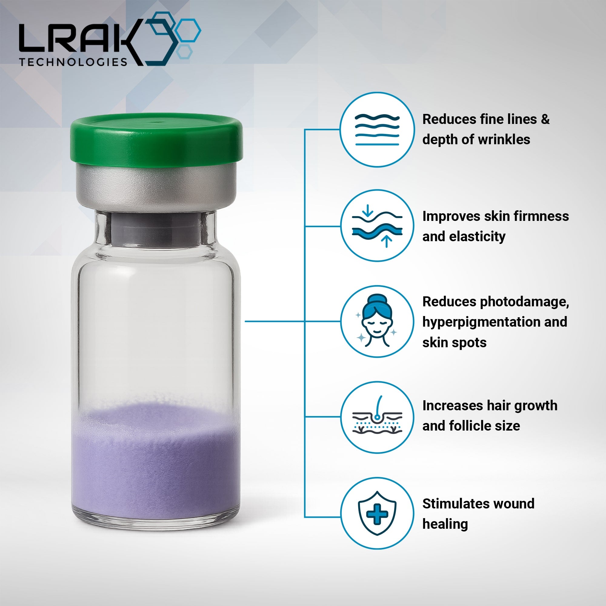 GHK-Cu - Copper Peptide 10 mg (Lyophilised, >99% Purity)